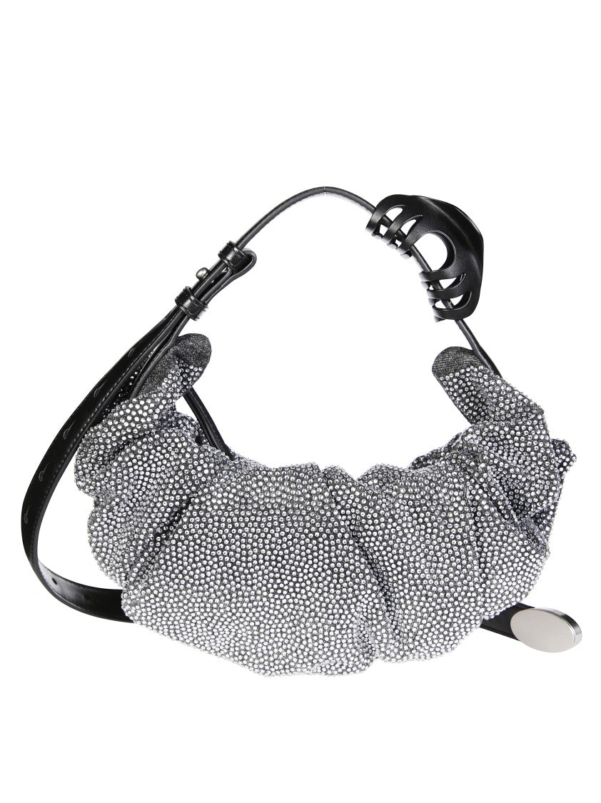 Diesel Ruched Shoulder Bag With Textured Body