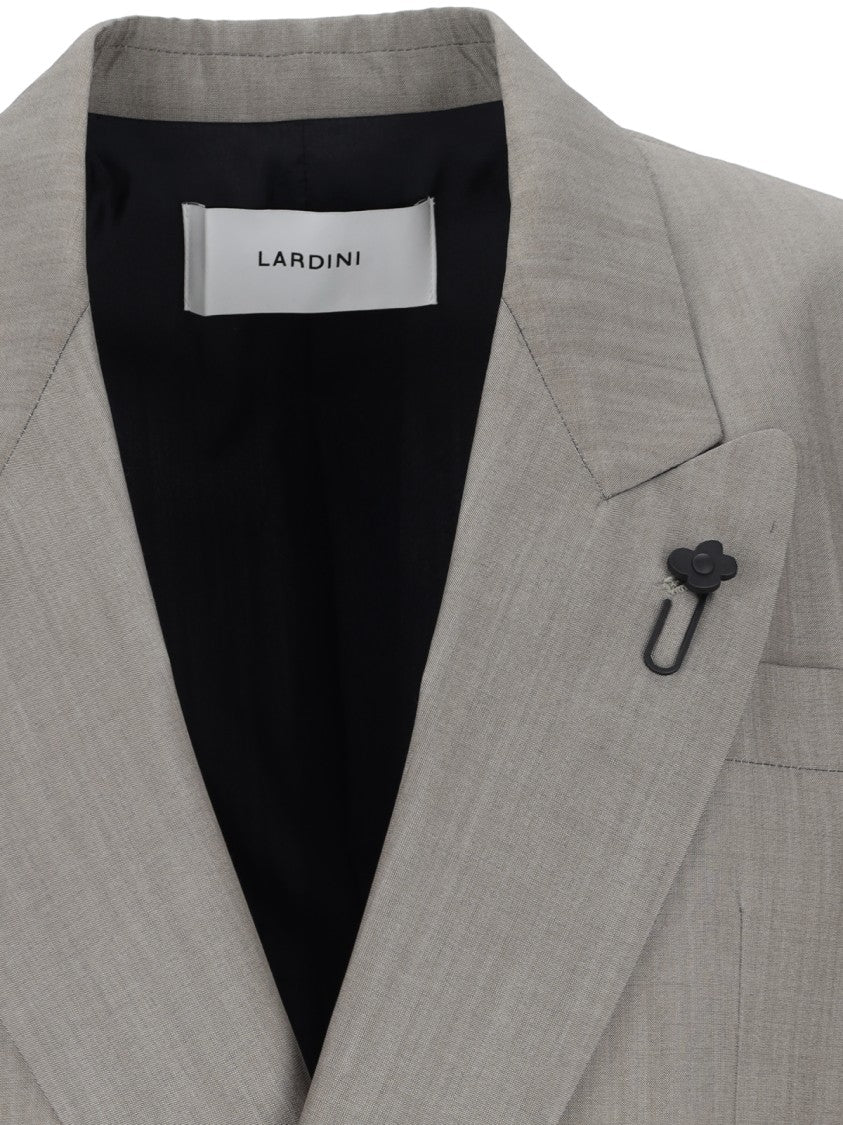 Lardini Grey Double-Breasted Suit
