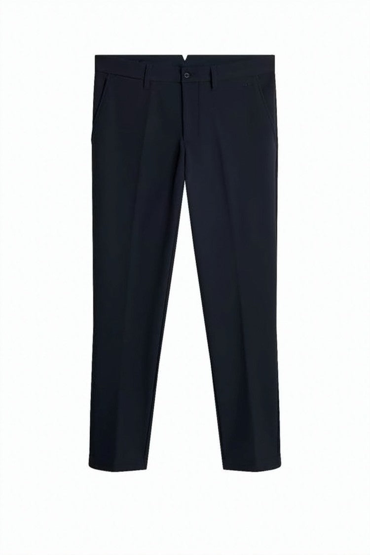 J Lindeberg Streamlined Black Straight Pants With Tailored Fit