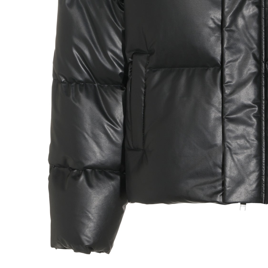 Mm6 By Maison Margiela Padded Down Jacket With High Collar And Minimalist Design