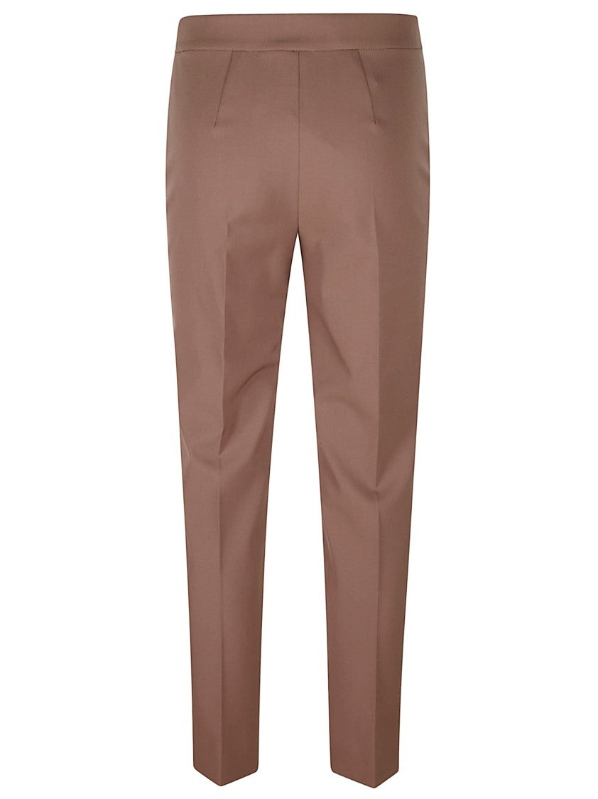 Max Mara Tailored Straight-Leg Pants With Mid-Rise Waist And Pleats