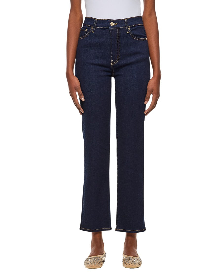 Frame High-Waisted Straight Leg Jeans