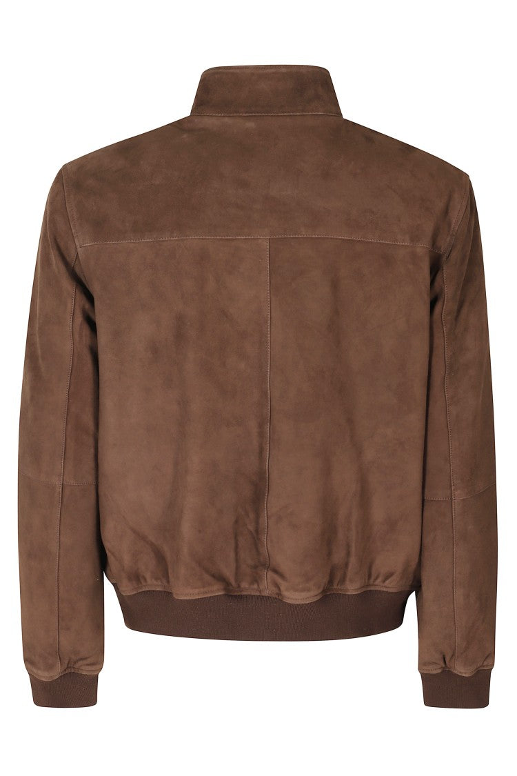 Seventy Dark Brown Padded Suede Jacket