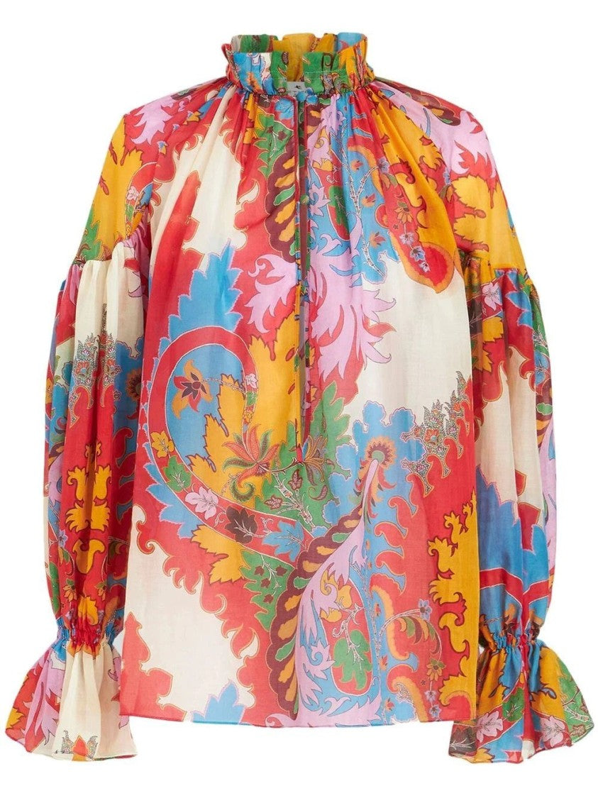 Etro Multicolored Paisley Print Blouse