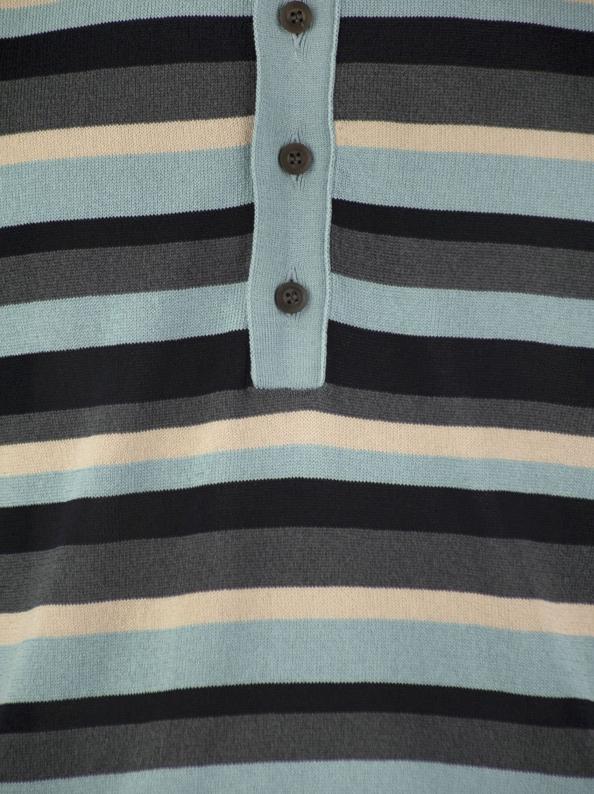 Pt Torino Cotton And Viscose Polo Shirt