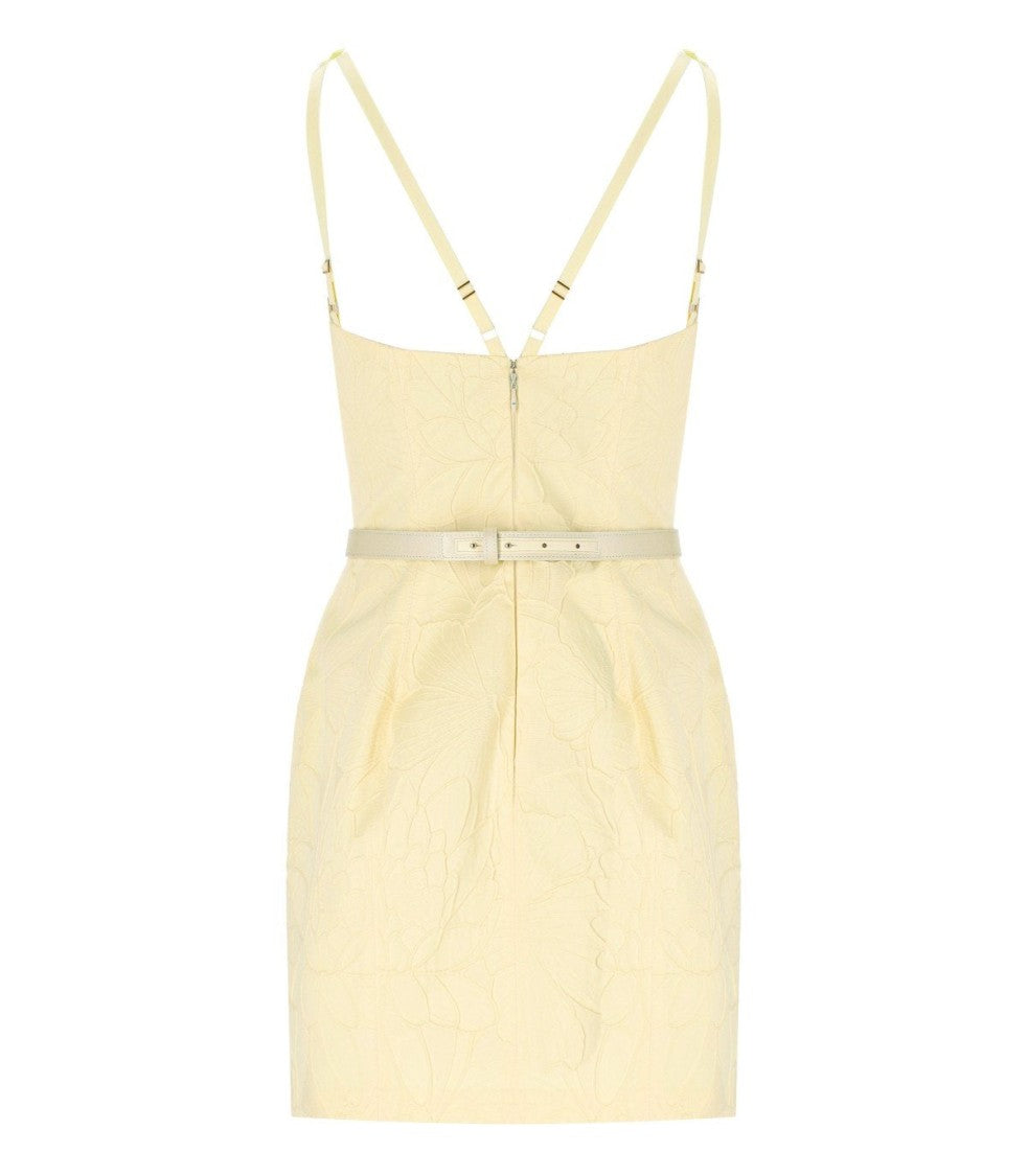 Elisabetta Franchi Lemonade Belted Dress