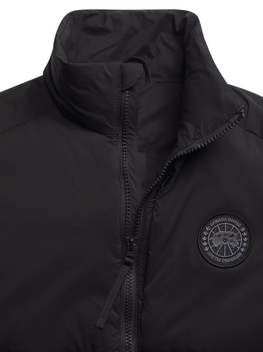 Canada Goose Padded Black Vest With High Collar