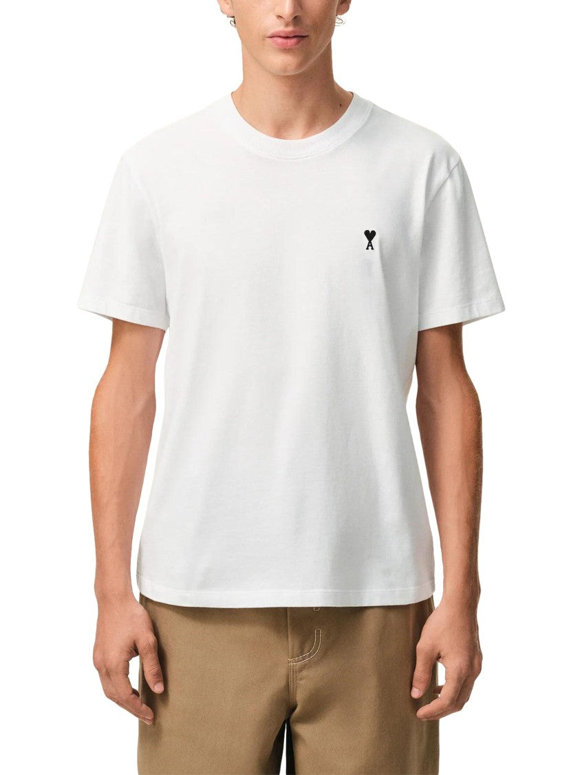 Ami Paris Quota White Ami De Coeur Cotton T-Shirt