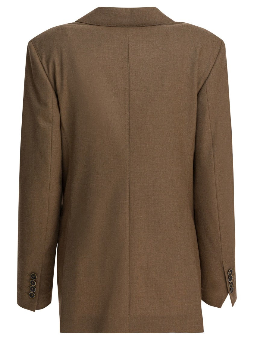 Max Mara Double-Breasted Cashmere Blazer With Structured Silhouette