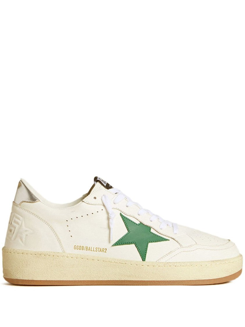 Golden Goose Low-Top Leather Sneakers With Bold Star Detail
