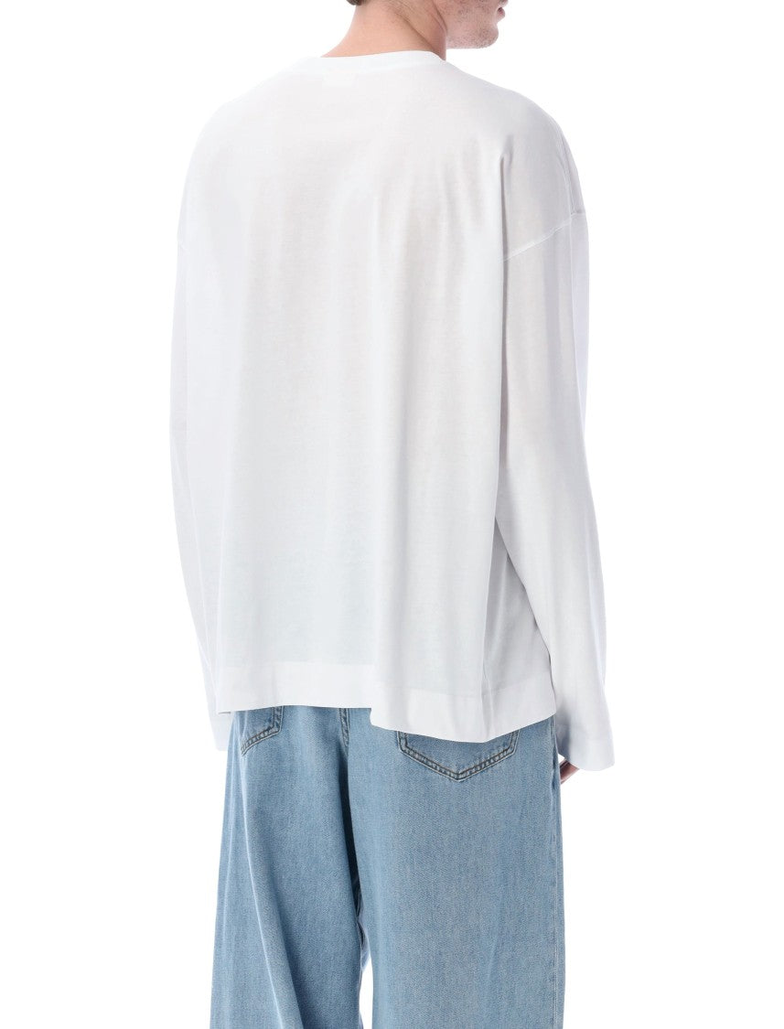 Dries Van Noten Loose-Fitting Long-Sleeved T-Shirt With Classic Crew Neckline