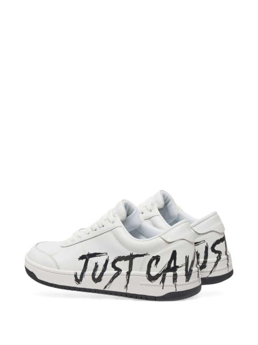 Just Cavalli Low-Top Sneakers With Bold Logo Detailing