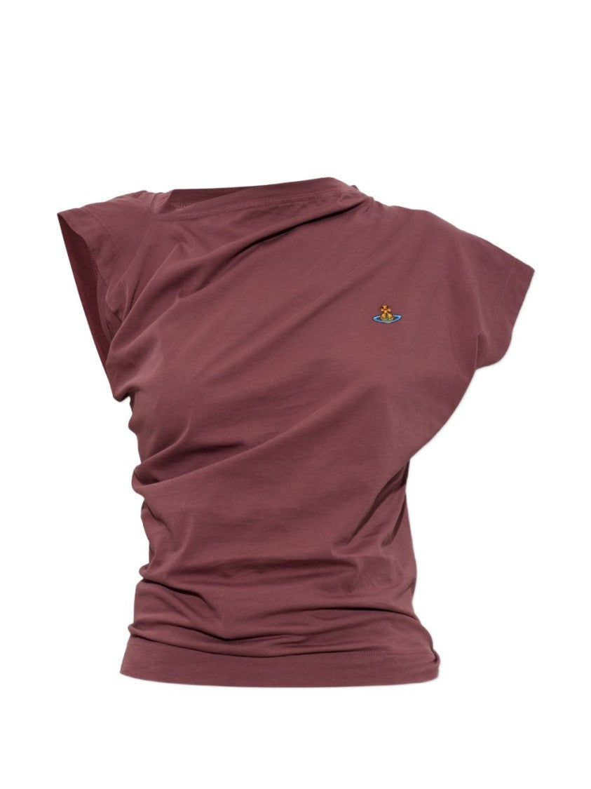 Vivienne Westwood Asymmetrical Draped Fitted Waist Top
