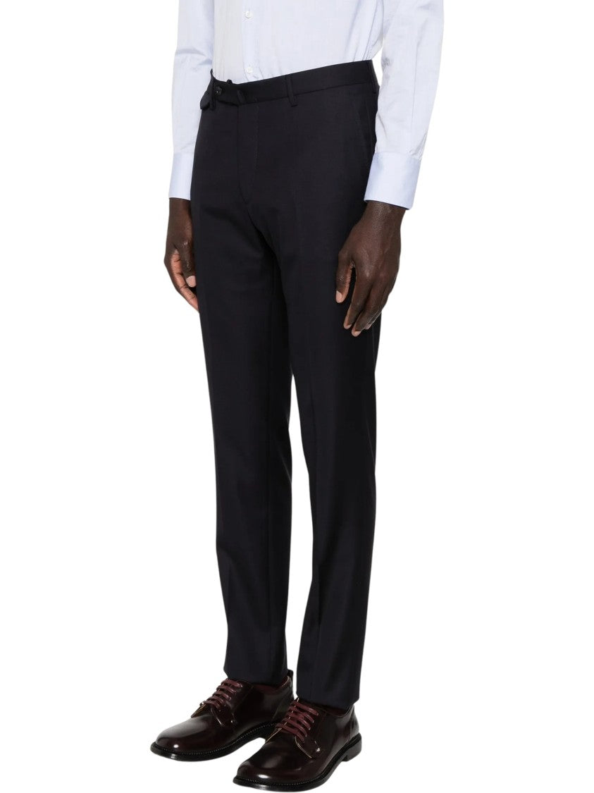 Tagliatore Straight-Leg Belt-Loops Formal Pants