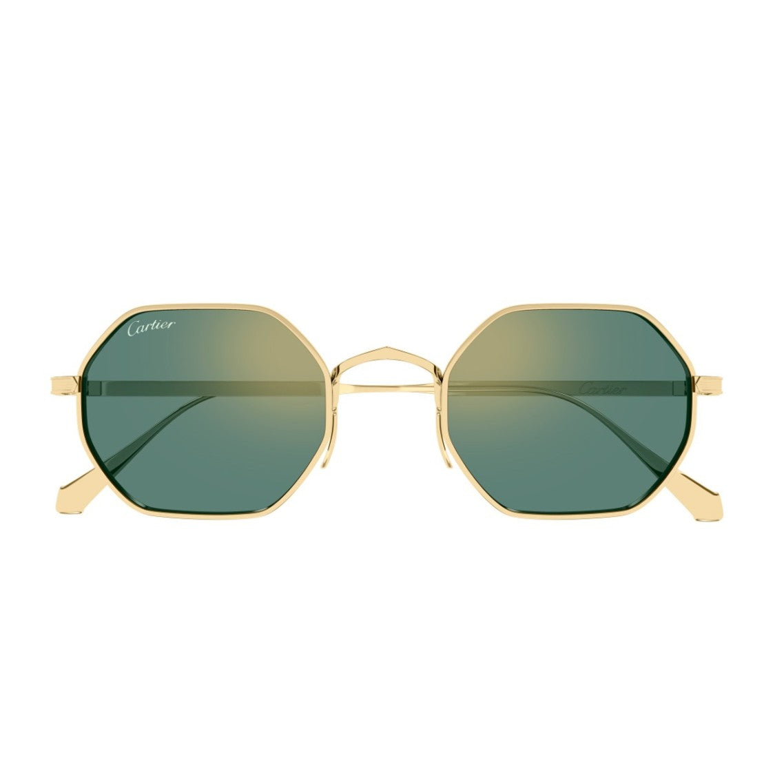 Cartier Gold Signature C De Cartier Titanium Geometric Sunglasses
