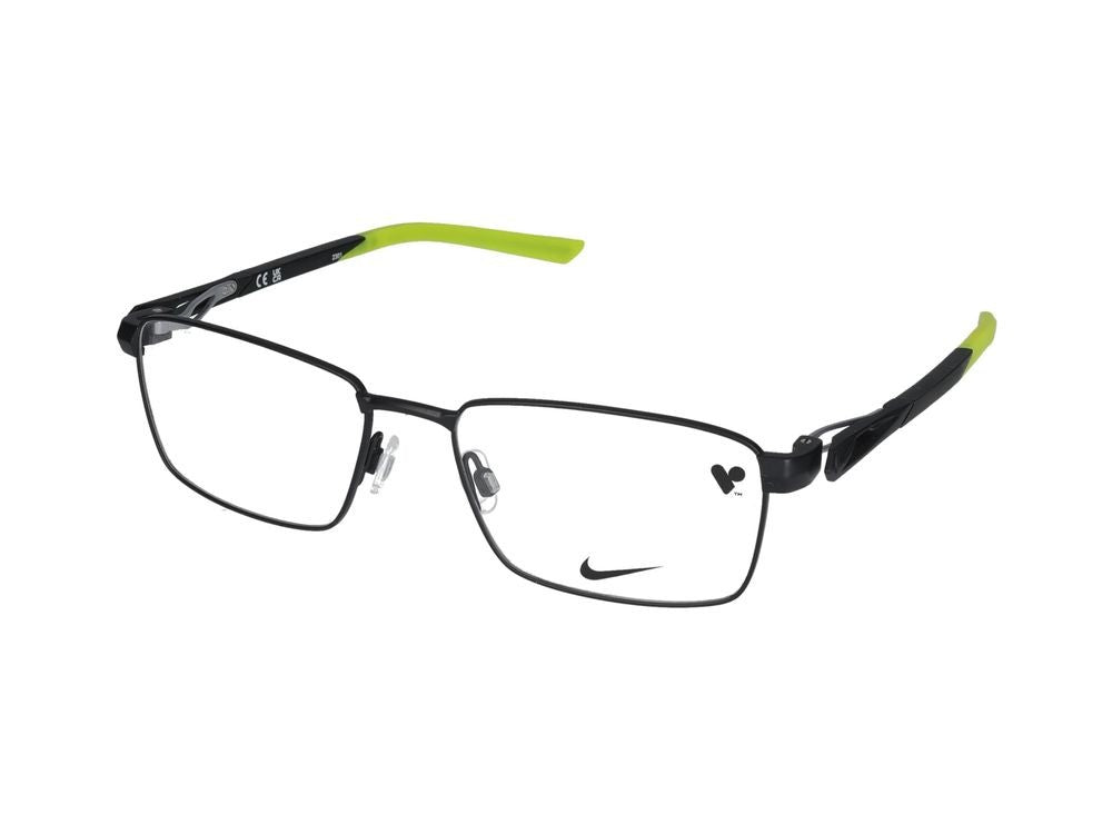 Nike Eyeglasses 8140 002 Satin Black/Volt 54/17/140