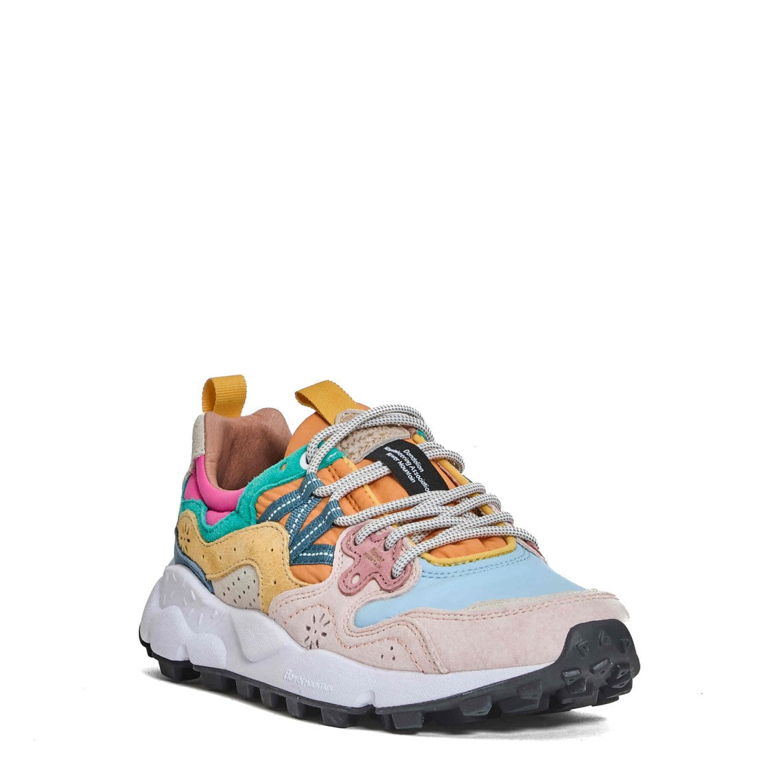 Flower Mountain Yamano 3 Pink And Light Blue Sneakers