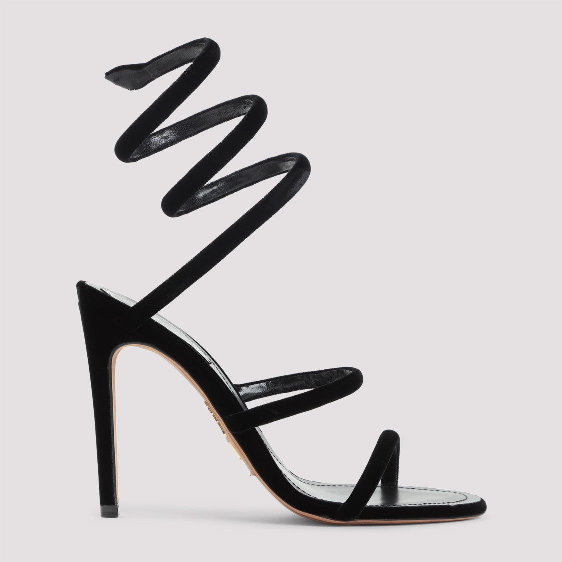 René Caovilla René Caovilla Velvet Snake Sandals