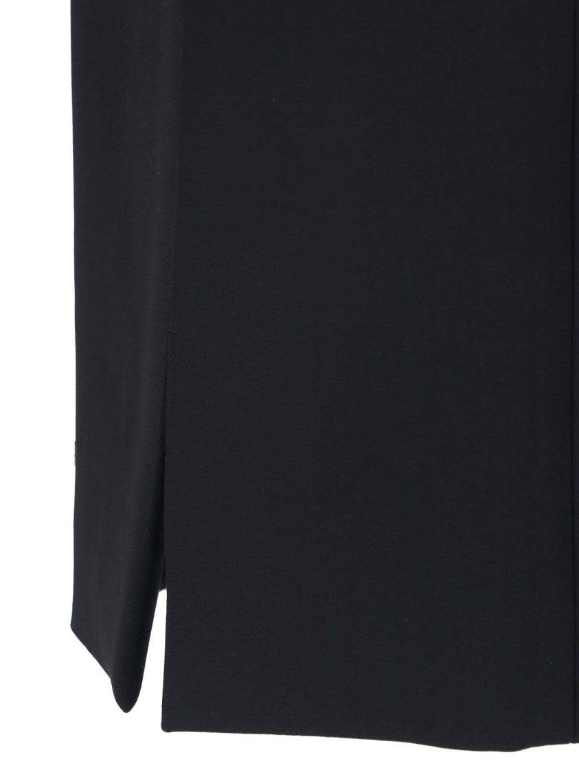 Dolce & Gabbana Straight Front-Slit Fitted Midi Skirt