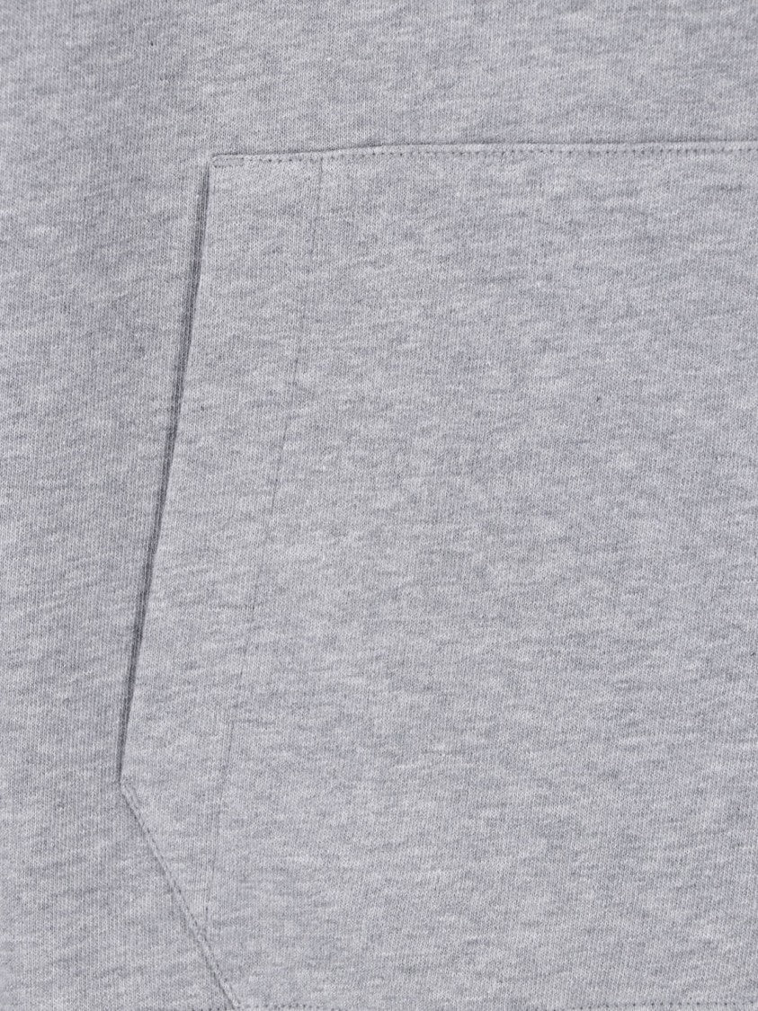 Valentino Light Grey Hoodie With Subtle Embroidered Logo