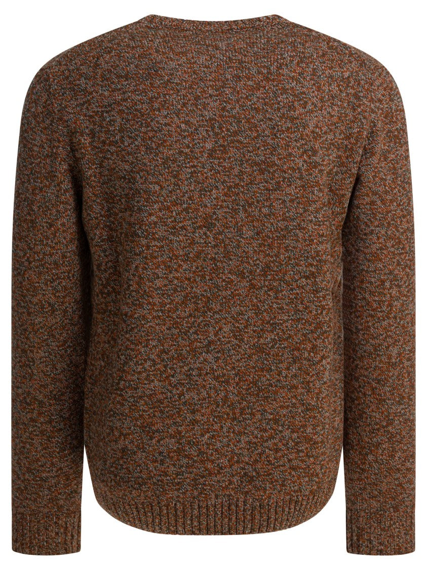 Zanone Textured Knit Sweater With Classic Crew Neck