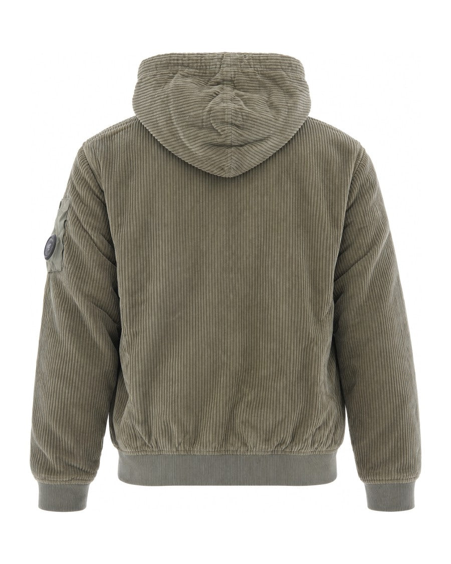 C.P. Company Fallen Rock Hooded Corduroy Full-Zip Jacket
