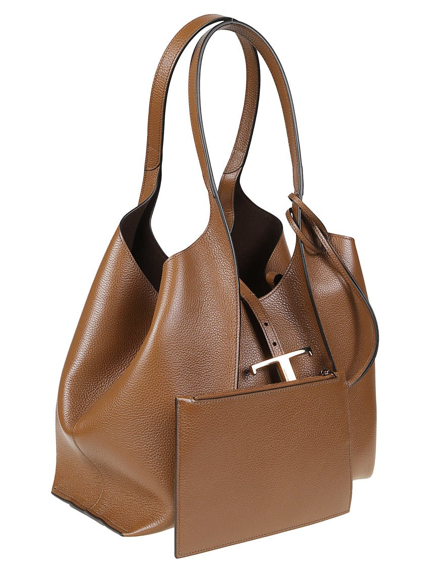 Tod's Small Tsb Textured Calf Leather Tote Bag