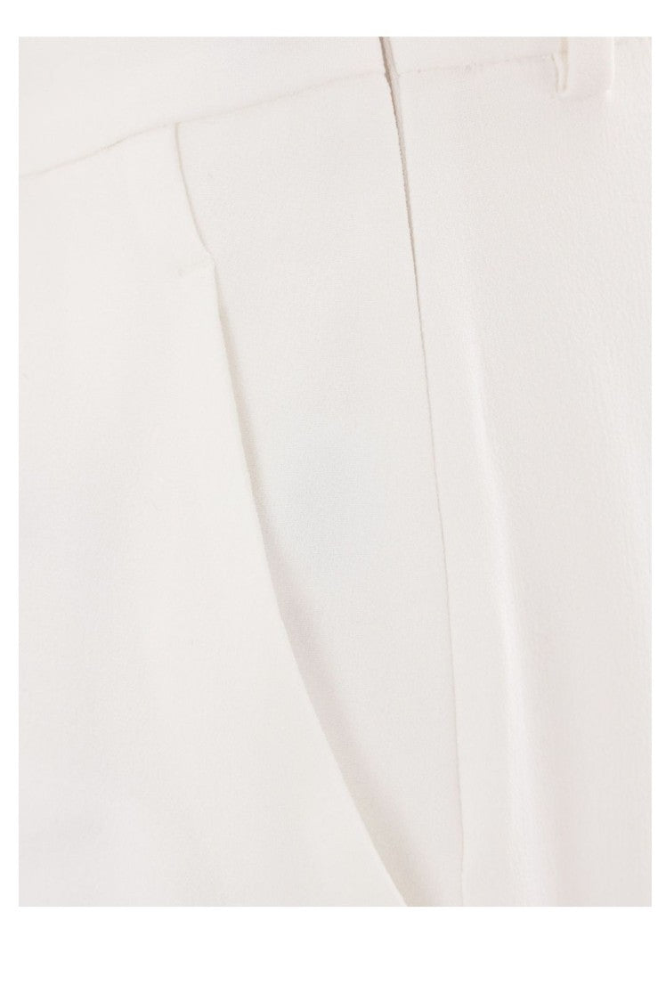 Ermanno Scervino Tailored White Trousers With Subtle Pleats