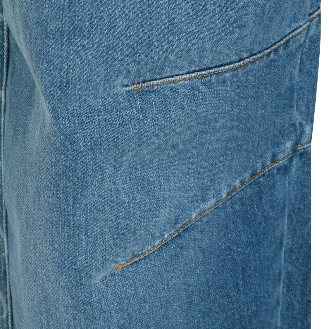 Marine Serre Light Blue High-Waist Moon Pattern Jeans