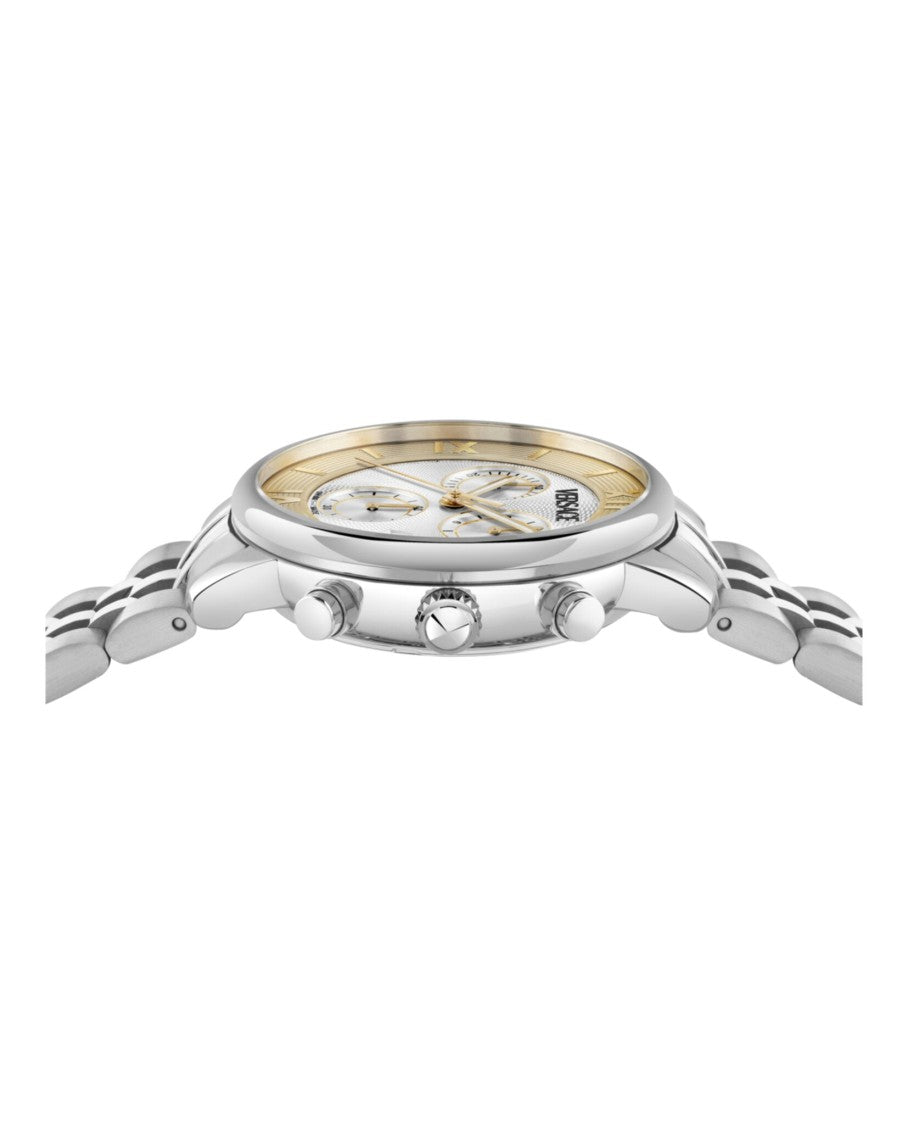 Versace Classic Round Chrono Bracelet Watch