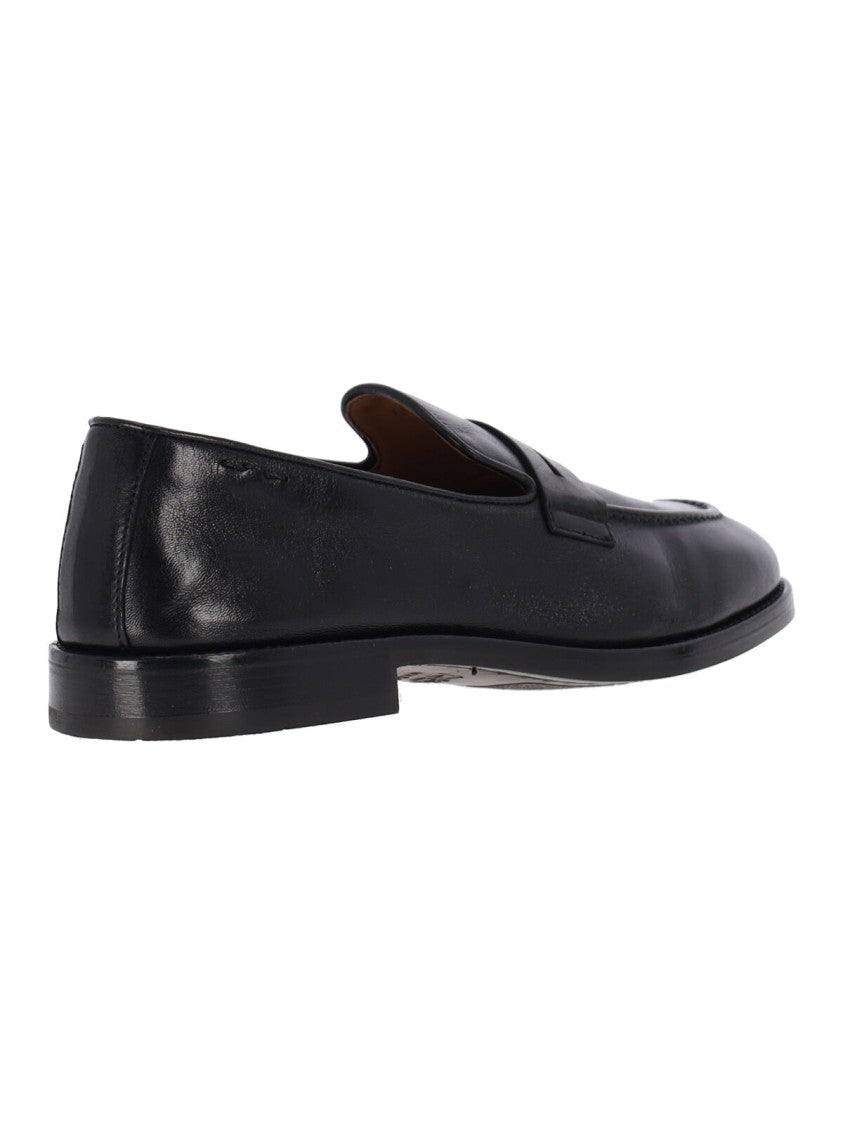 Alexander Hotto Black Leather Loafers