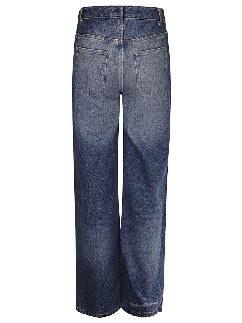 A.P.C. Wide Leg High-Waisted Jeans With Five Pockets