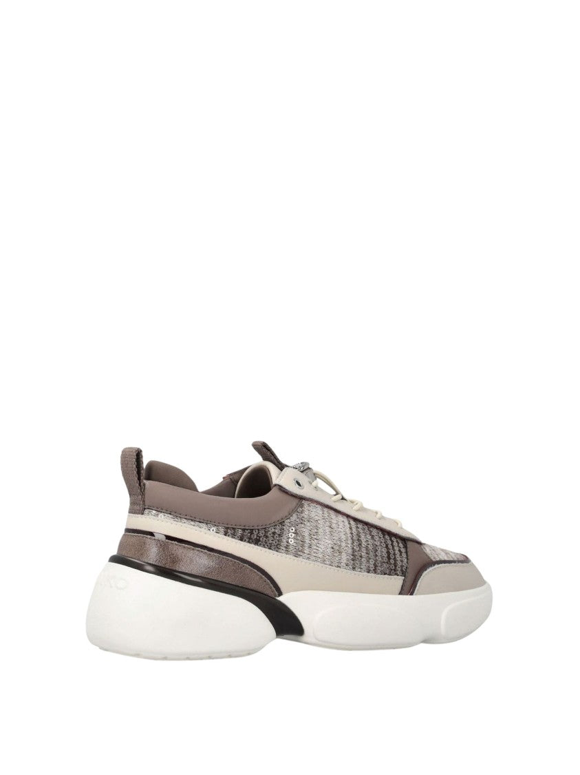 Pinko Alba 05 Chunky Sole Sequined Textured Fabrics Sneakers