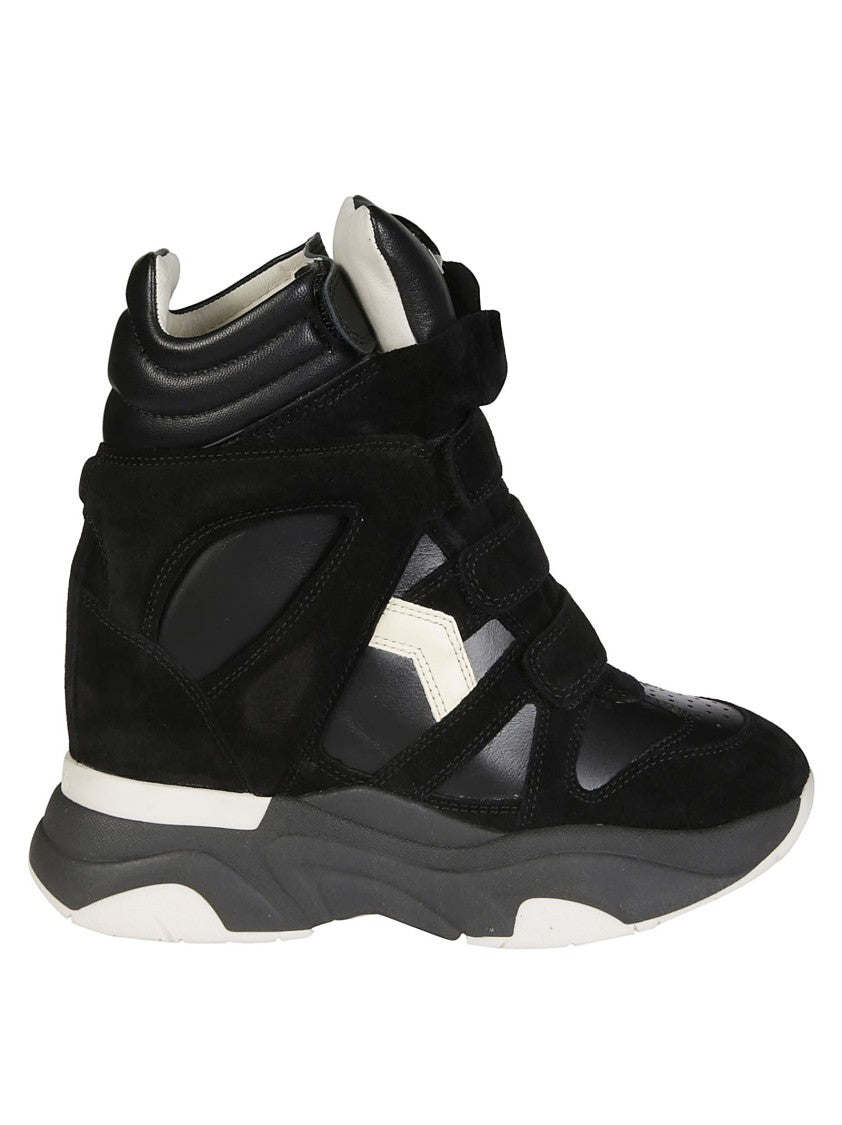Isabel Marant Balskee-Gz High-Top Chunky Leather Sneakers