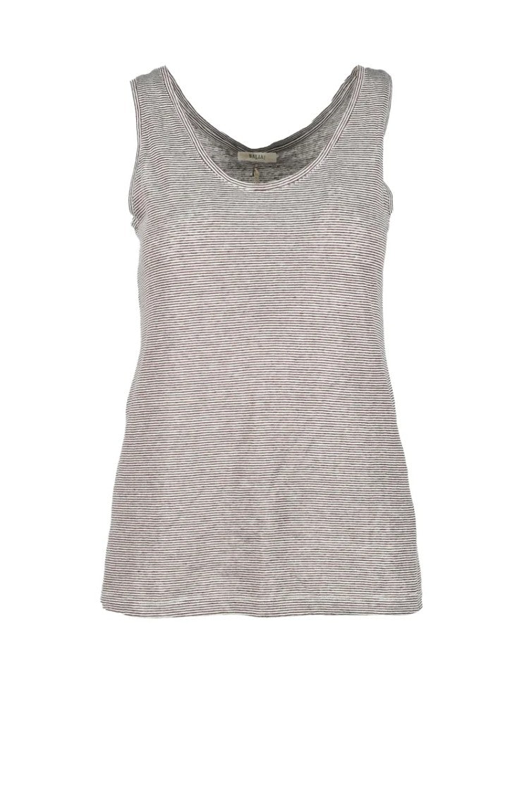 Balia 8.22 Brown/Beige Knit Tank Top
