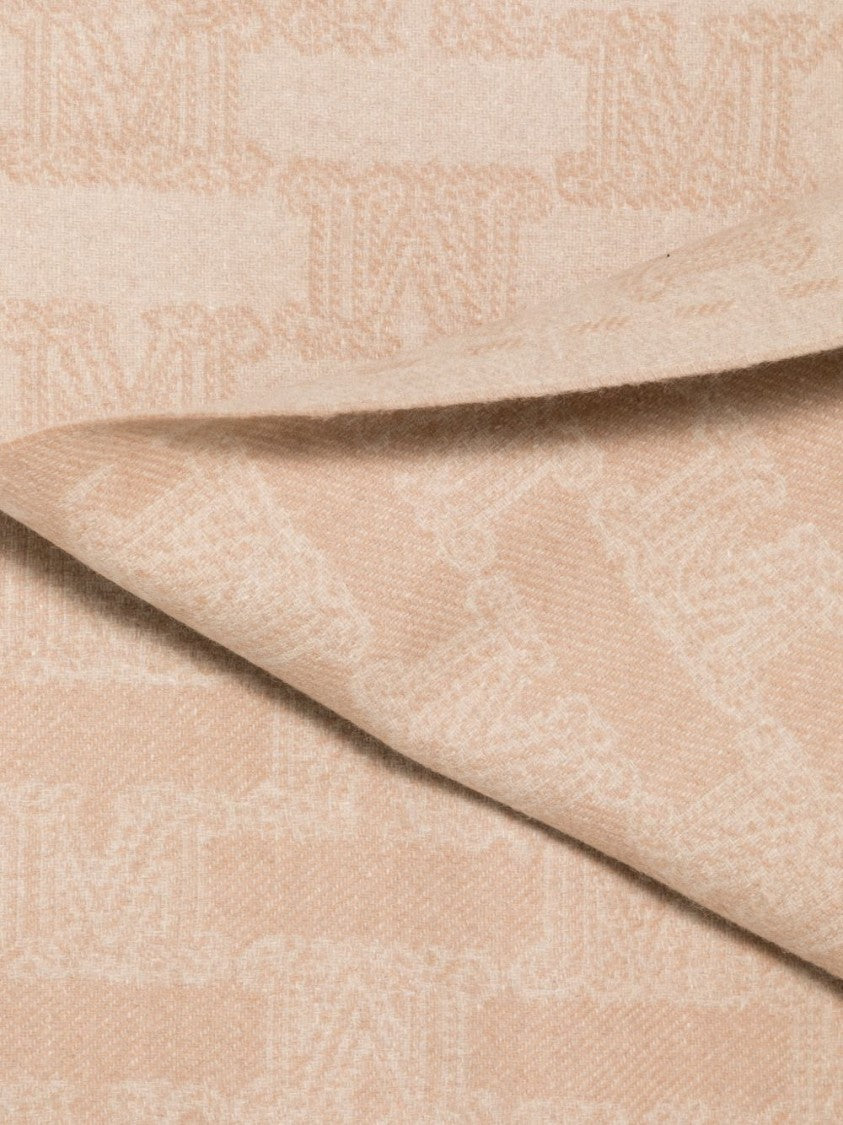Max Mara Cashmere Interlocking Motif Teddy Bear Scarf
