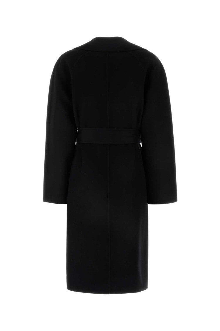 Burberry Black Wool Reversible Coat