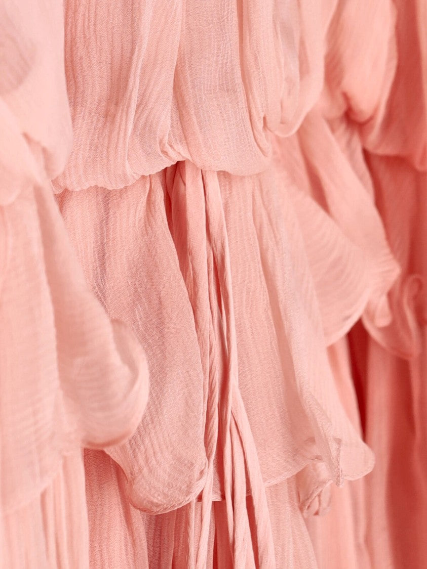 Chloé Mini Silk Dress – Pink