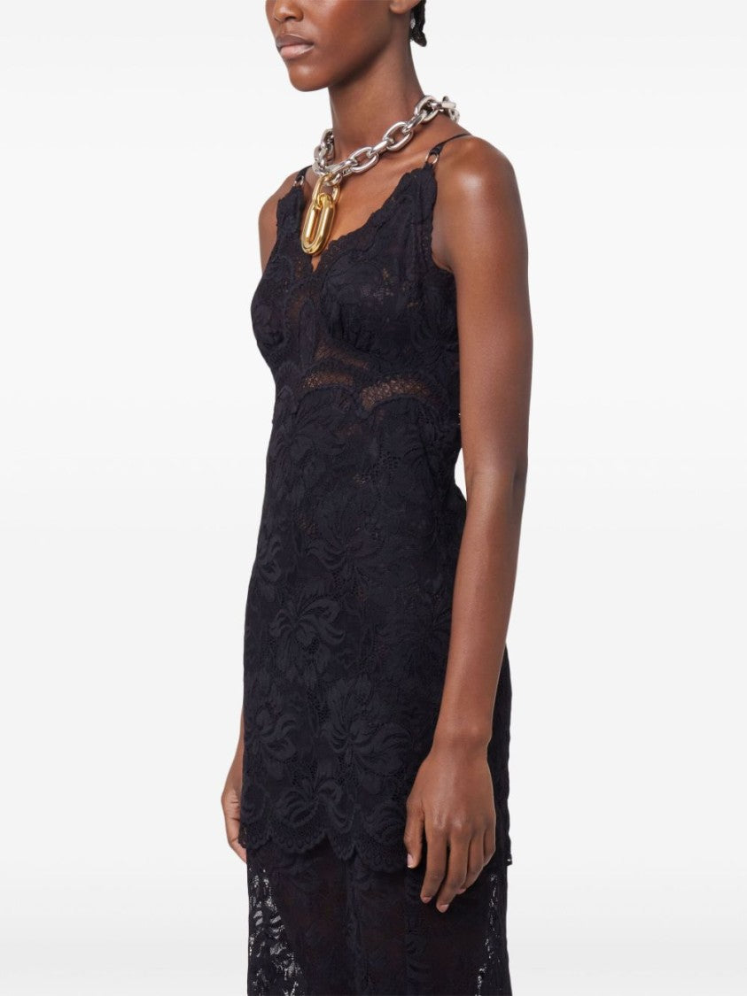 Rabanne Black Lace Evening Dress