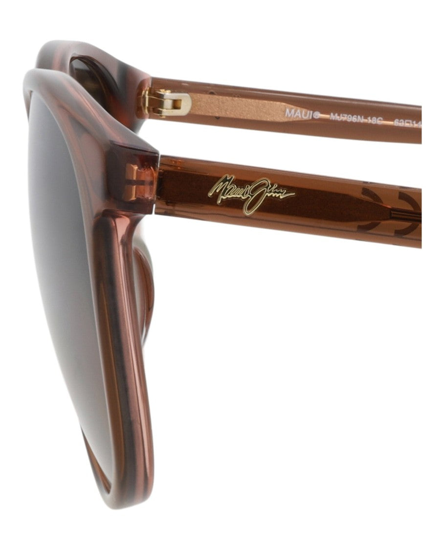 Maui Jim Round-Frame Acetate Sunglasses