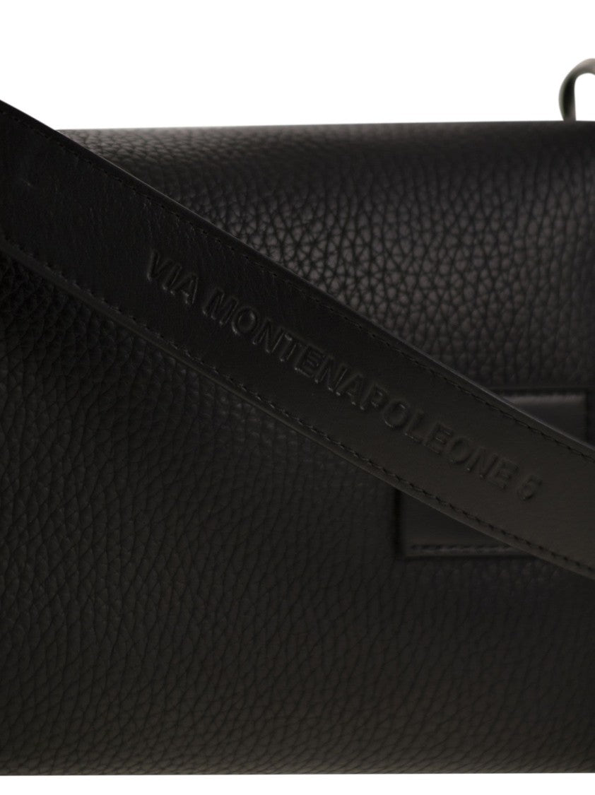 Hogan Script Mini Leather Top Box