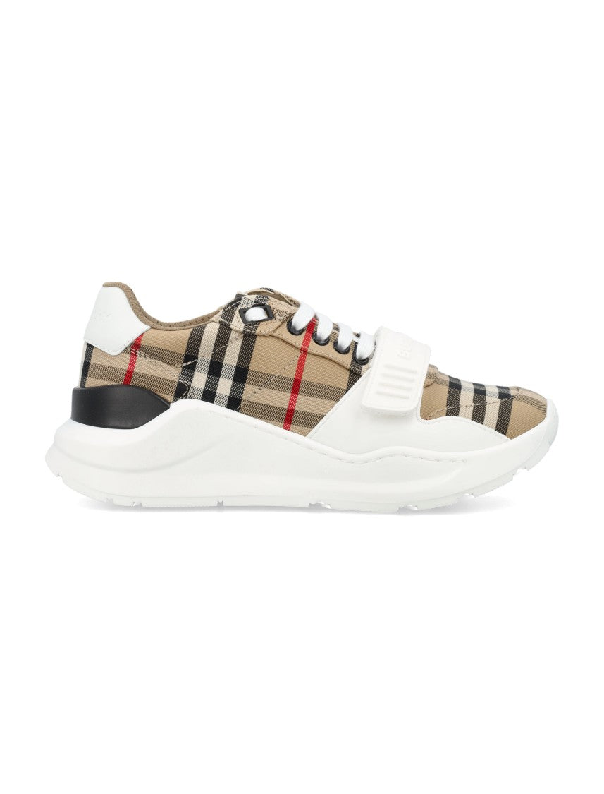 Burberry Check Pattern Sneakers
