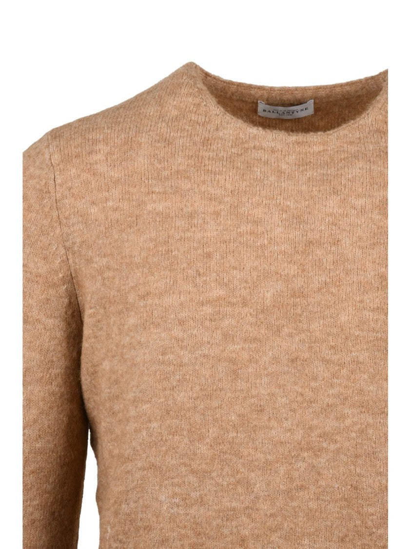 Ballantyne Crewneck Pullover Sweater In Alpaca-Wool Blend