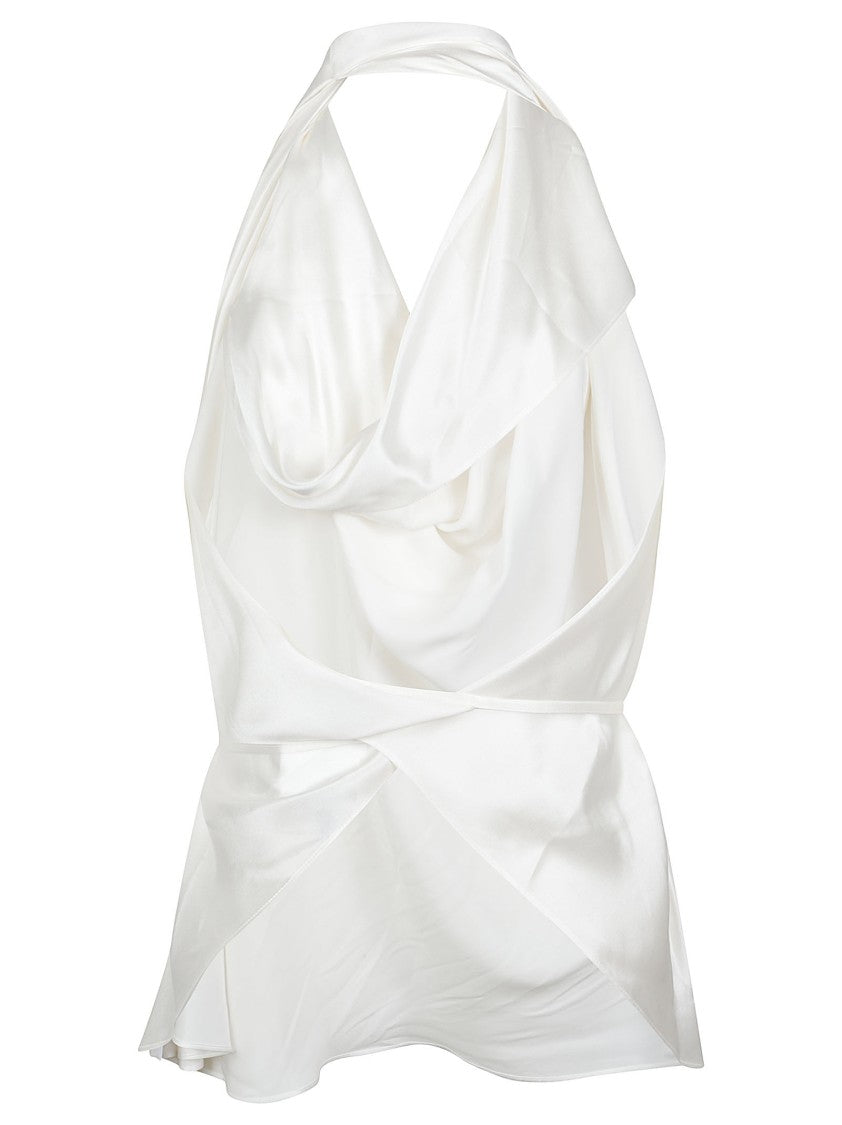 Wardrobe.Nyc Satin Halter Blouse