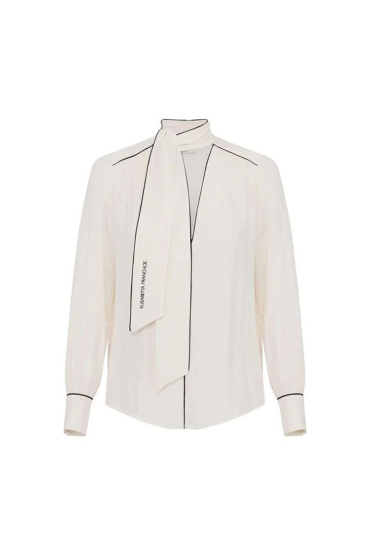Elisabetta Franchi Silk Viscose Shirt With Flowing Silhouette