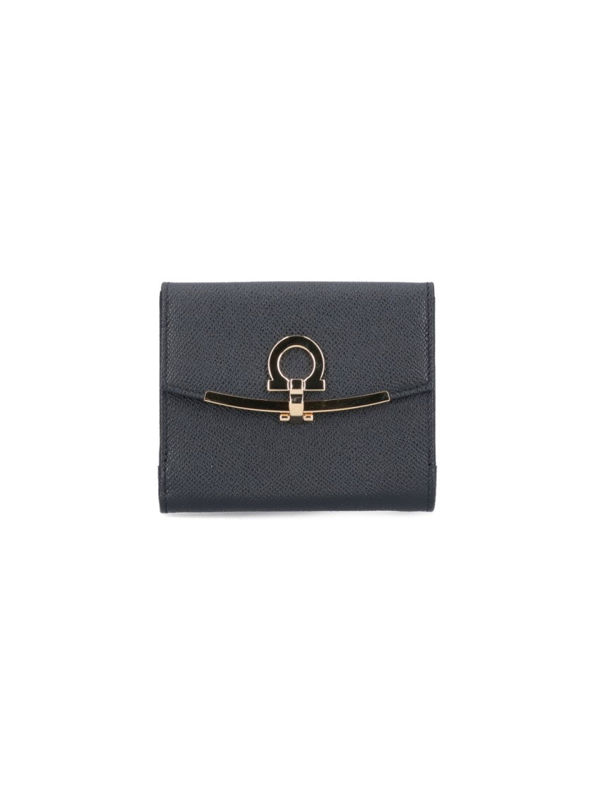 Ferragamo Small Gancini Wallet – Black