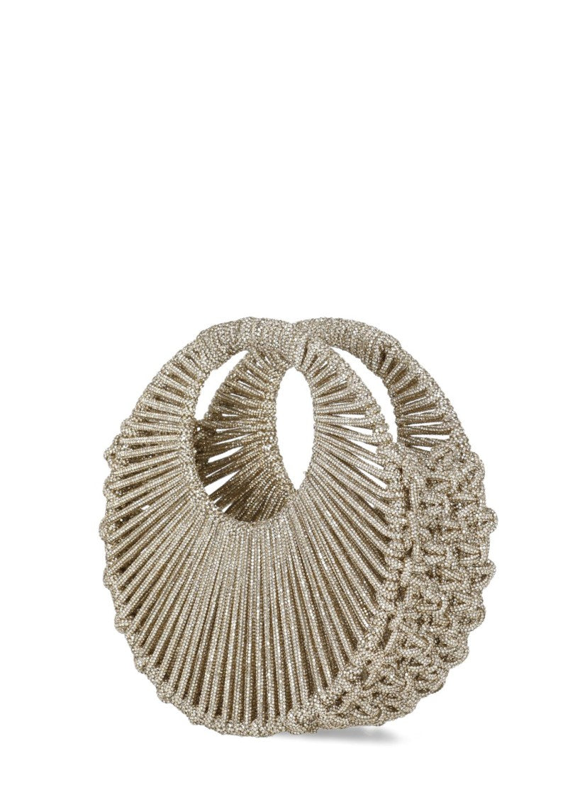 Hibourama Circular Crystal-Embellished Jaya Bag