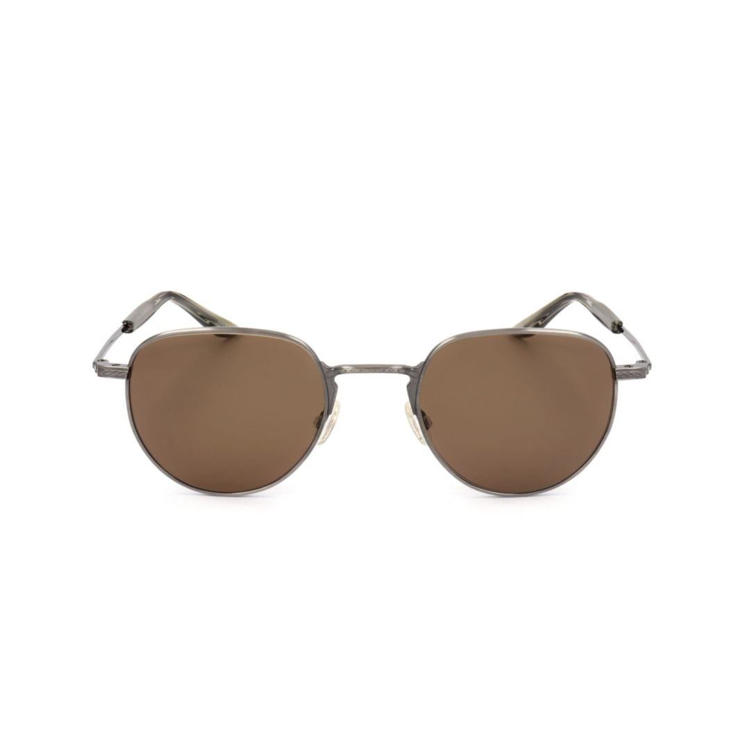Barton Perreira Bp0063 491Th Rounded Metal Frame Sunglasses With Translucent Tips