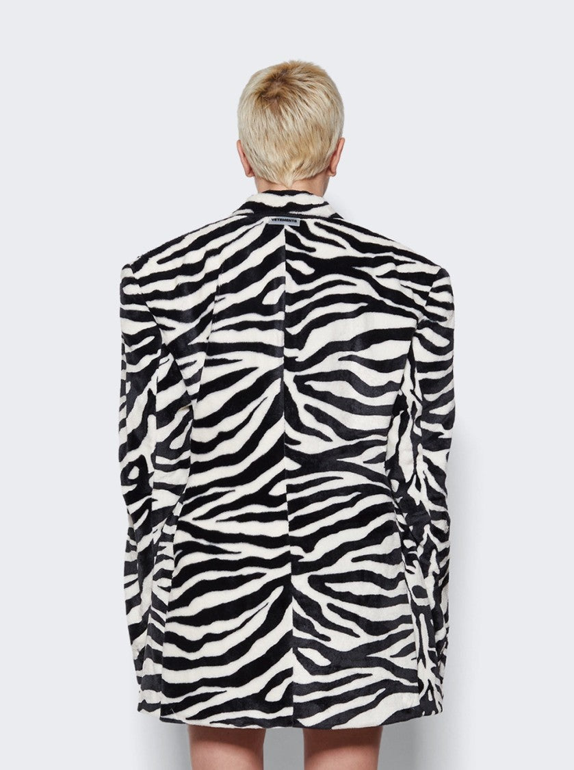 Vetements Fleece Hourglass Tailored Jacket