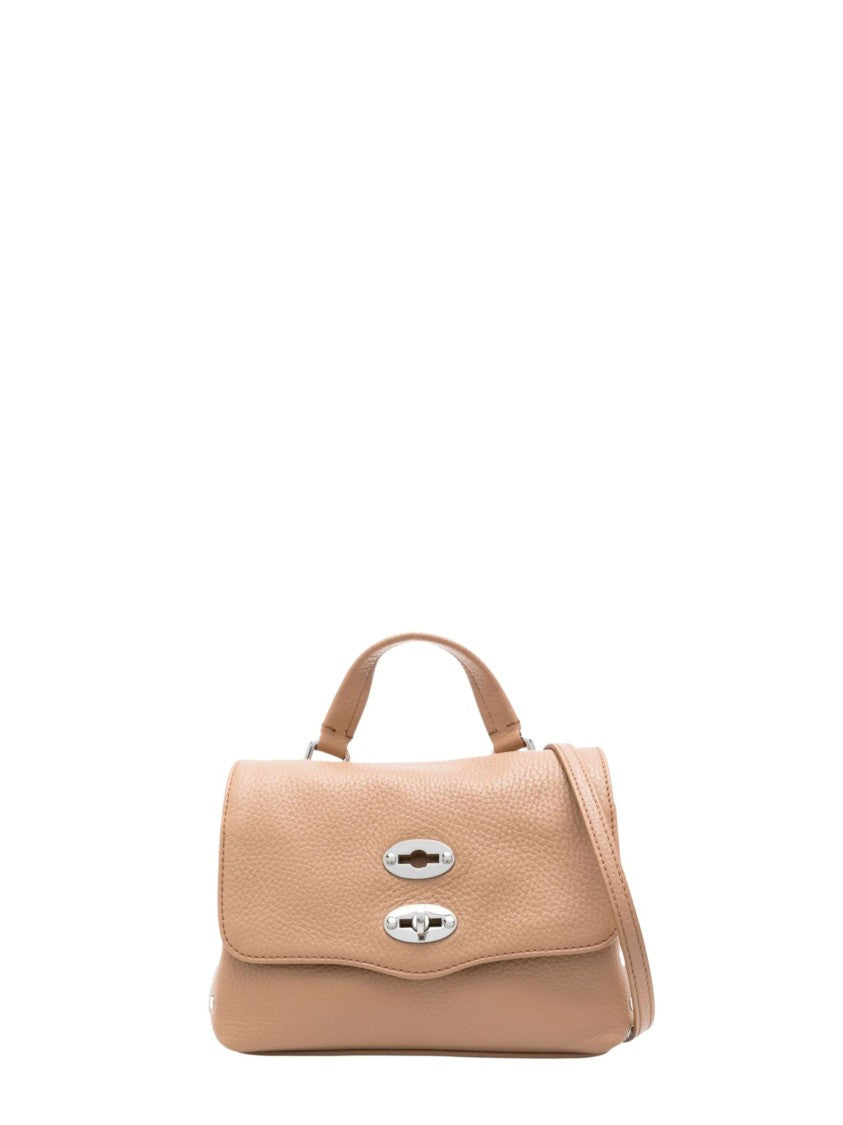 Zanellato Brown Pebbled Leather Handbag